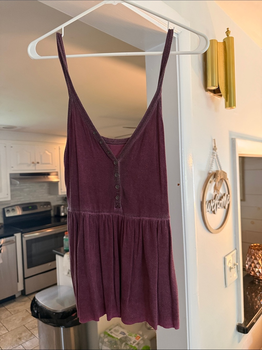 American Eagle Outfitters Wine Burgundy Tank Top